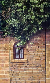 S. M. Fawad, Aram Bagh - Karachi, 23 x 40 Inch, Oil on Canvas, Realistic Painting, AC-SMF-253